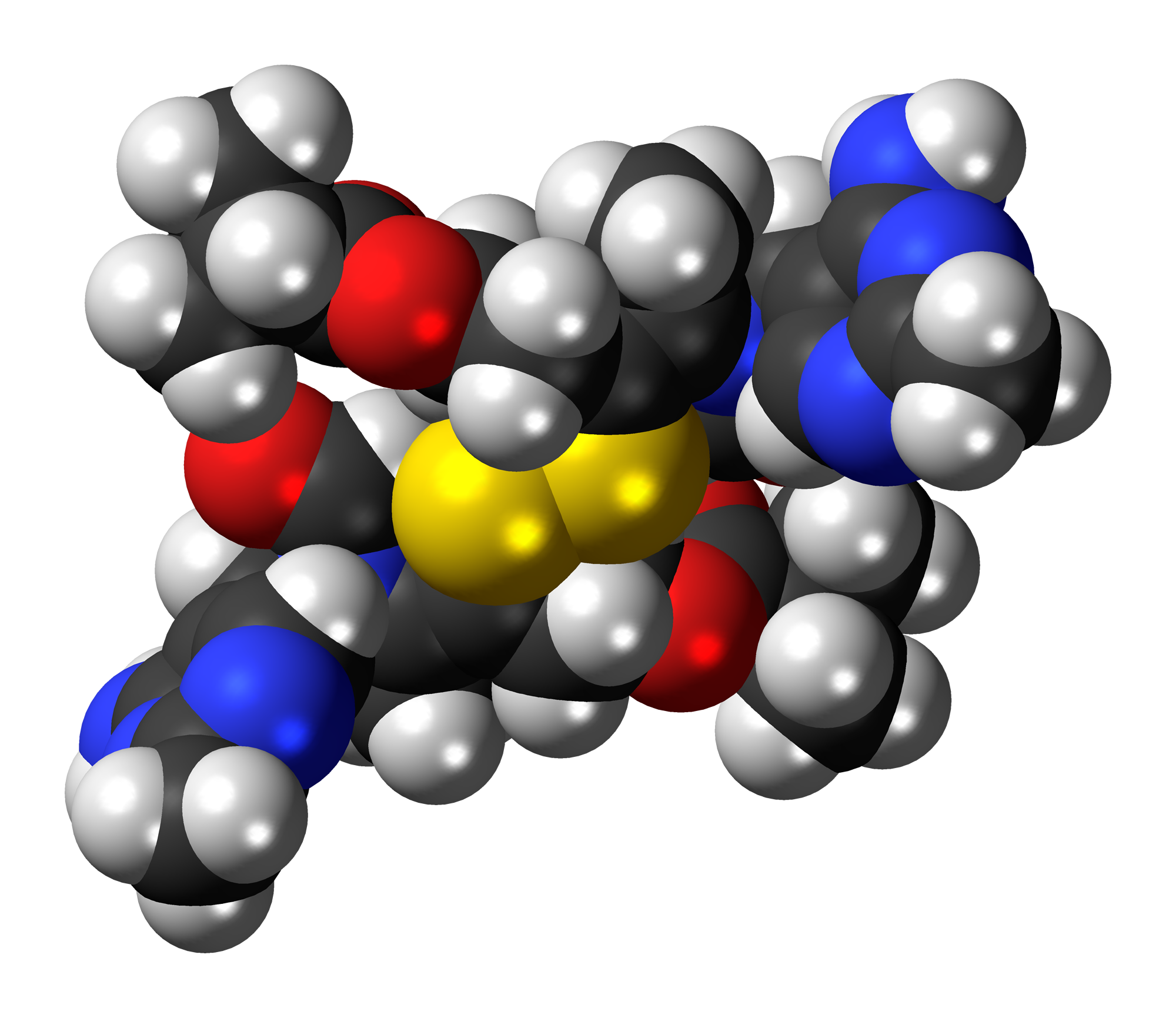 File:Sulbutiamine 3D spacefill.png — related to ED PILS Sildenafil, Tadalafil, Vardenafil, Avanafil
